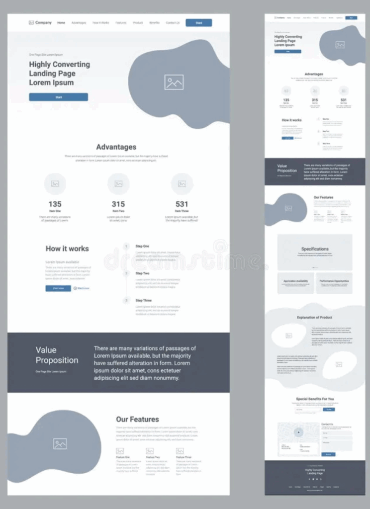 Landing Page & One-Page Design