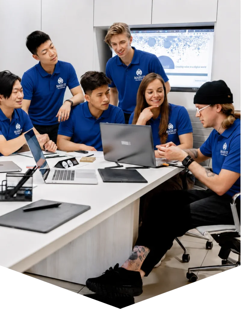 One Team. All of Massachusetts. showing Massachusetts IT service areas support for Massachusetts clients.