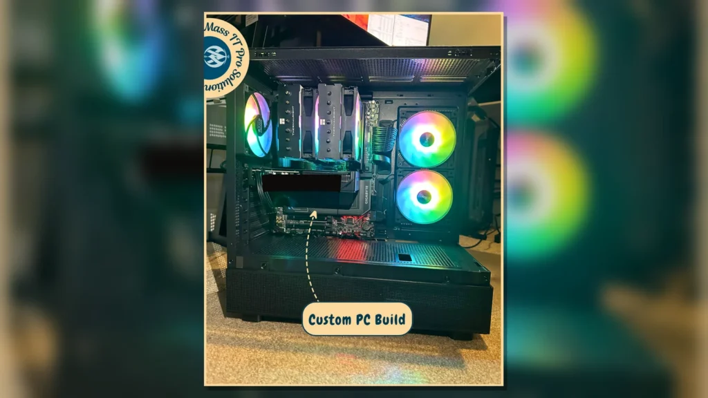Custom PC internal build view by Mass IT Pro Solution