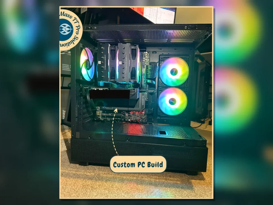 Custom PC internal build view by Mass IT Pro Solution