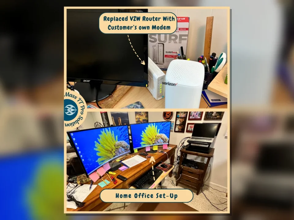 Router replacement and workstation setup by Mass IT Pro Solution