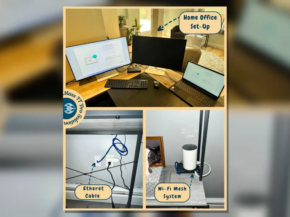 Mesh Wi-Fi and Ethernet home office setup by Mass IT Pro Solution