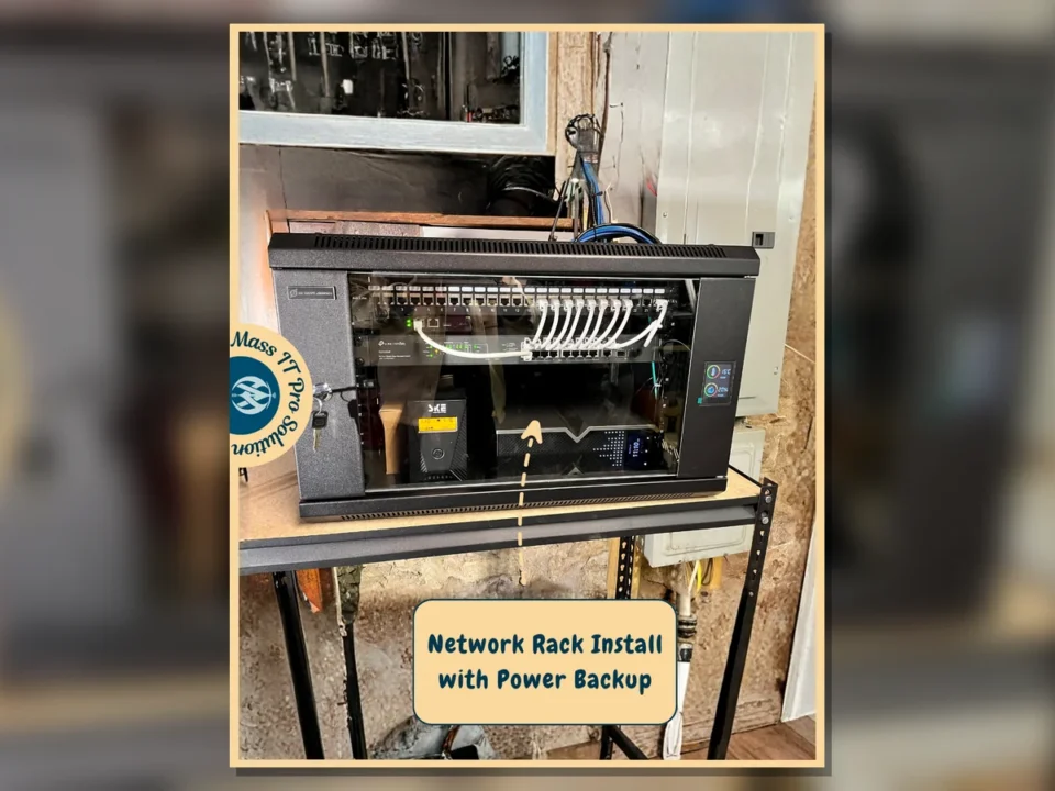 Residential network rack with power backup by Mass IT Pro Solution