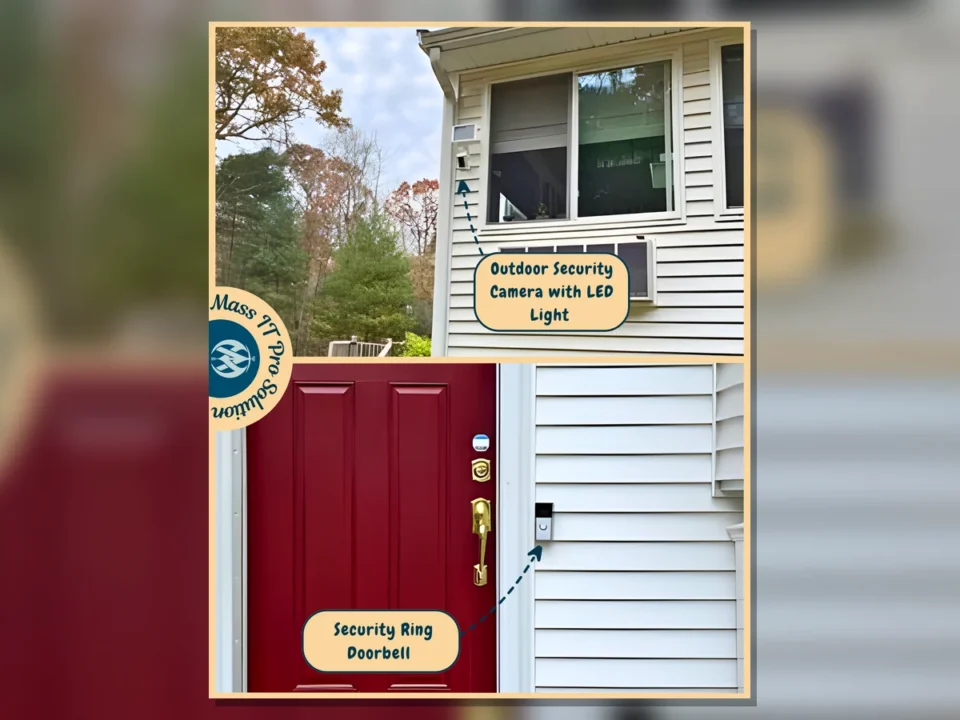 Outdoor security camera and smart doorbell by Mass IT Pro Solution